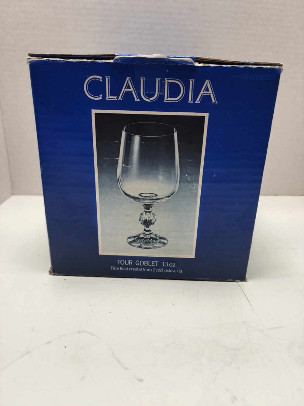 CLAUDIA Crystal Goblets - Clear (Set of 4)